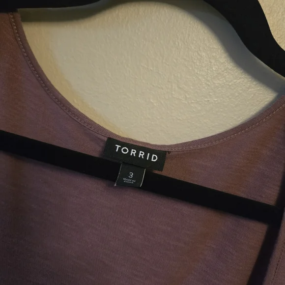 Torrid Mauve Long Sleeve Blouse - Picture 3 of 5